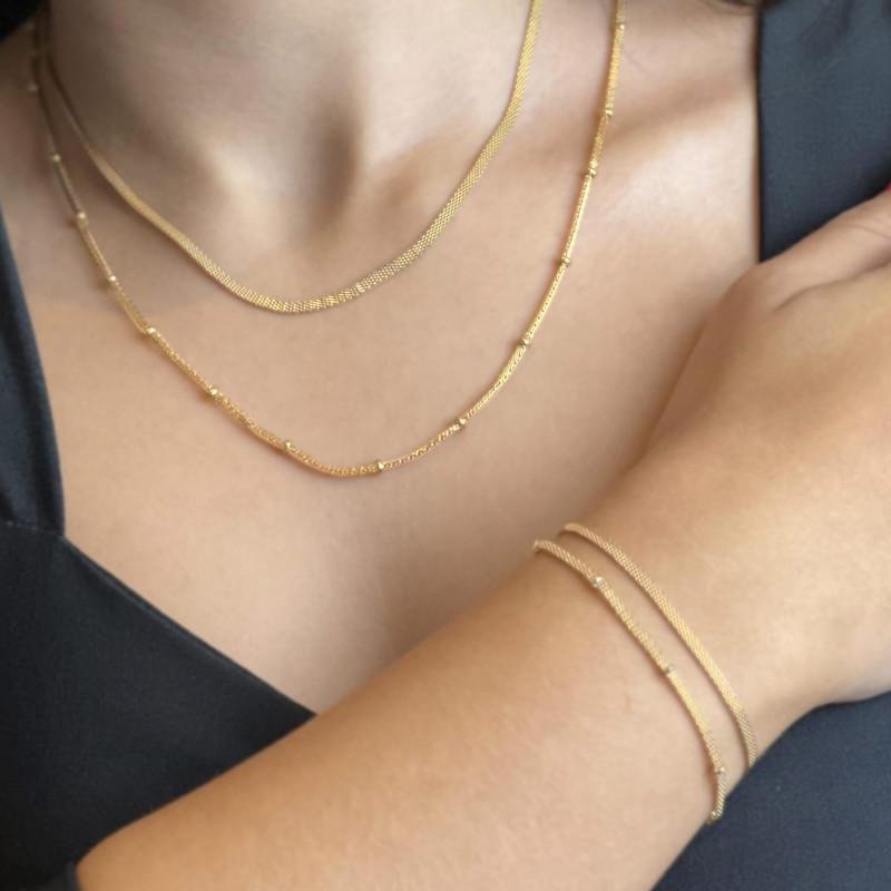 Colar de Aço Serena IPG 2.90mm 45cm Dourado 2