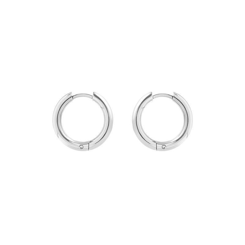 Brinco de Aço Argola Liberdade 11mm Prata 2