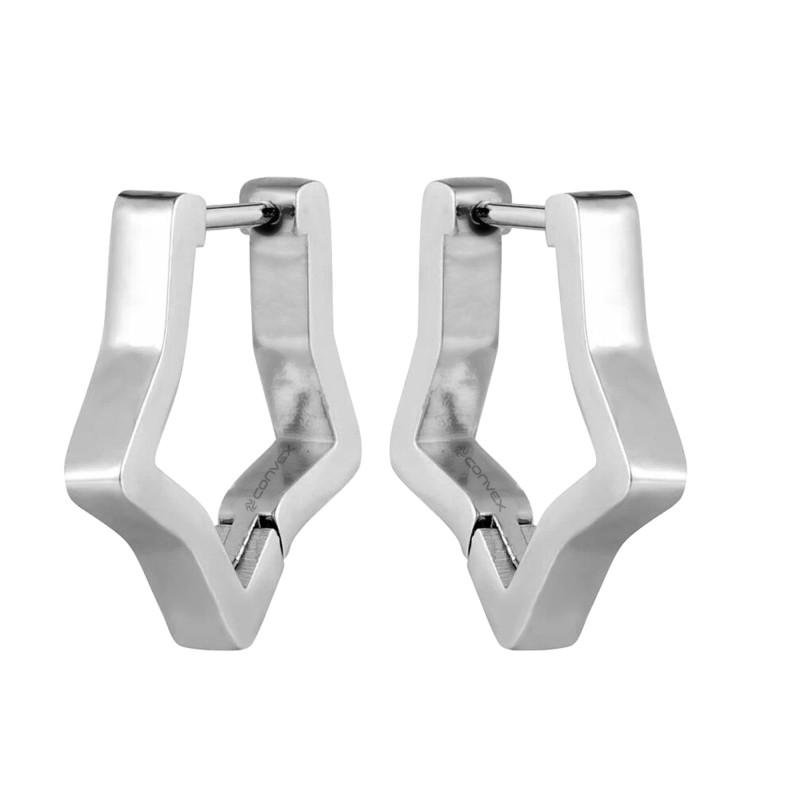 Brinco de Aço Estrela 15mm Prata 2