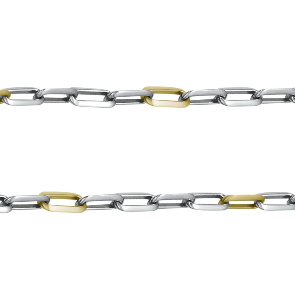 Corrente Aço Cartier 4x1 Aço com IPG 50cm Prata 2