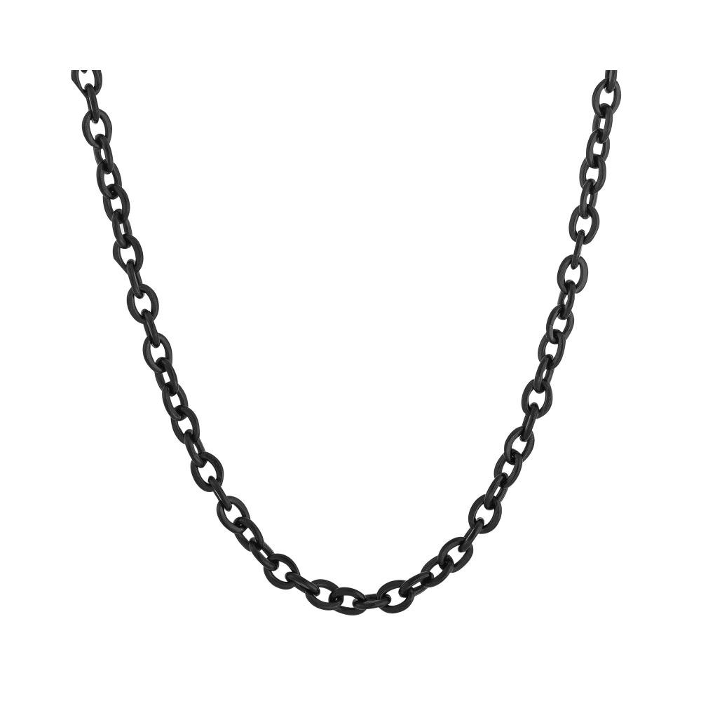 Corrente Aço Cartier Elos Ovais 1.50mm 50cm IPB Preto 1
