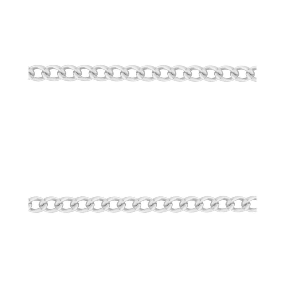 Corrente Aço Groumet 1.50mm 40cm Prata 3