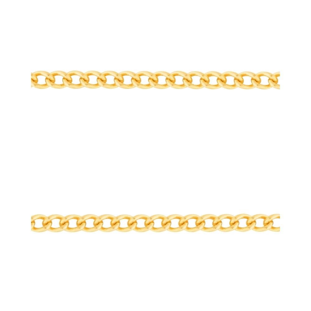 Corrente Aço Groumet 1.50mm 45cm Gold IPG Dourado 3