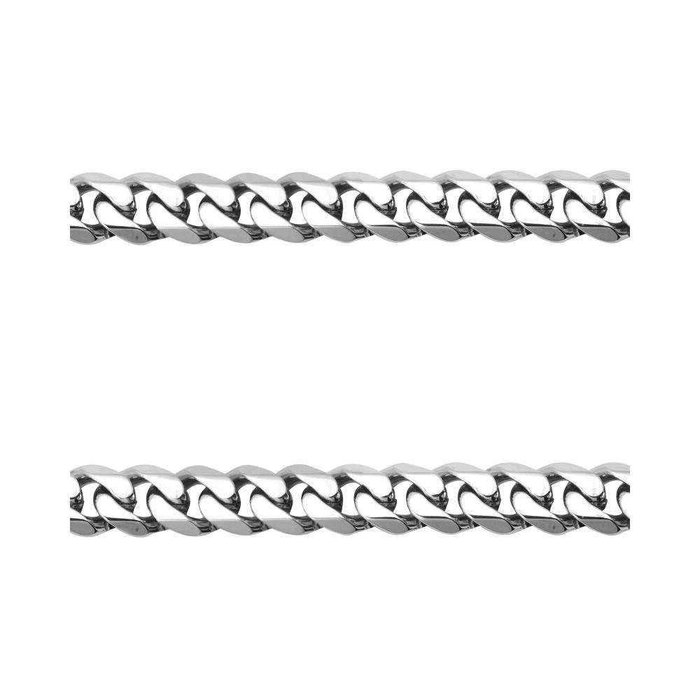 Corrente Aço Groumet Achatado 7.7mm 50cm Prata 2