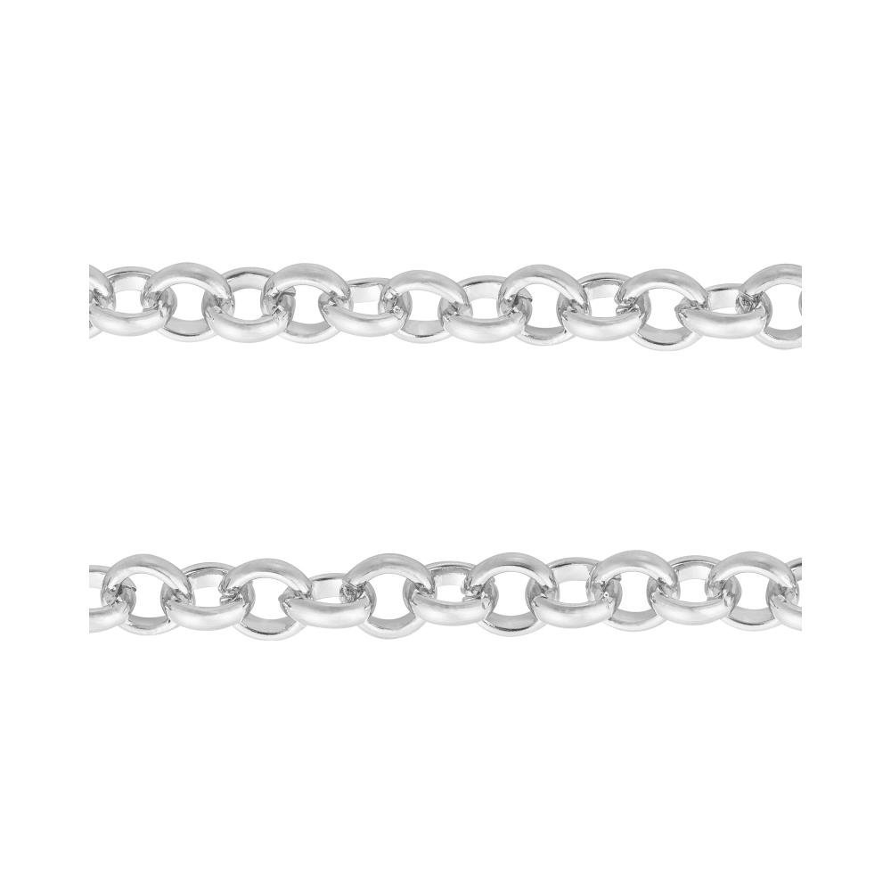 Corrente Aço Portuguesa 3.25mm 50cm Prata 2