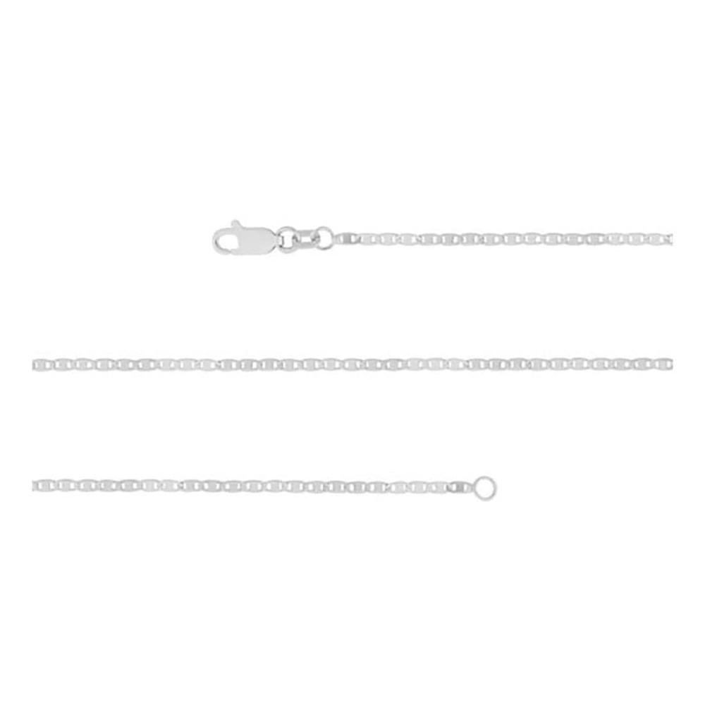 Corrente Prata Piastrini 1.60mm 60cm Prata 1