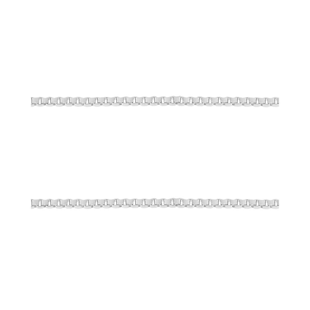Corrente Prata Veneziana Fina 0.70mm 45cm Prata 3