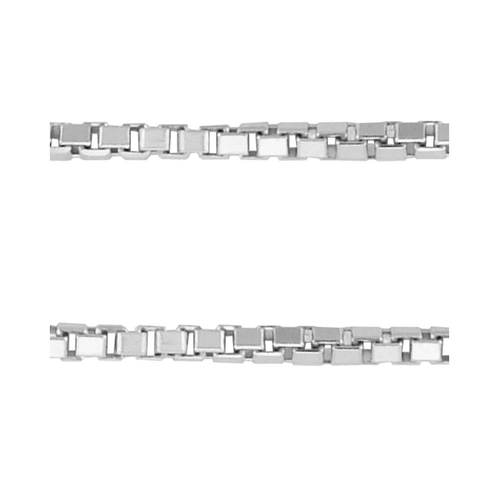Corrente Prata Veneziana Fina 0.70mm 45cm Prata 4