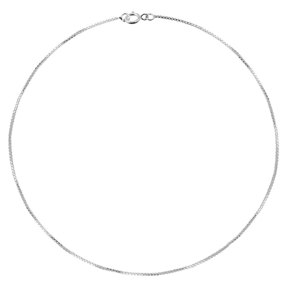 Corrente Prata Veneziana Fina 0.70mm 45cm Prata 5