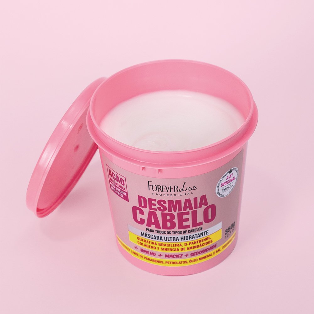 Combo com 3 Máscaras Desmaia Cabelo Forever Liss 350g ÚNICO 4