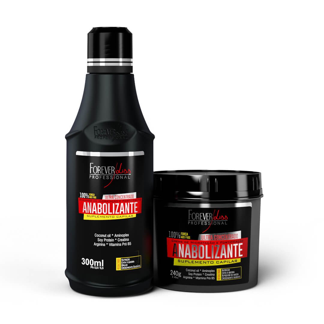 Kit Anabolizante Capilar Força E Nutrição Forever Liss