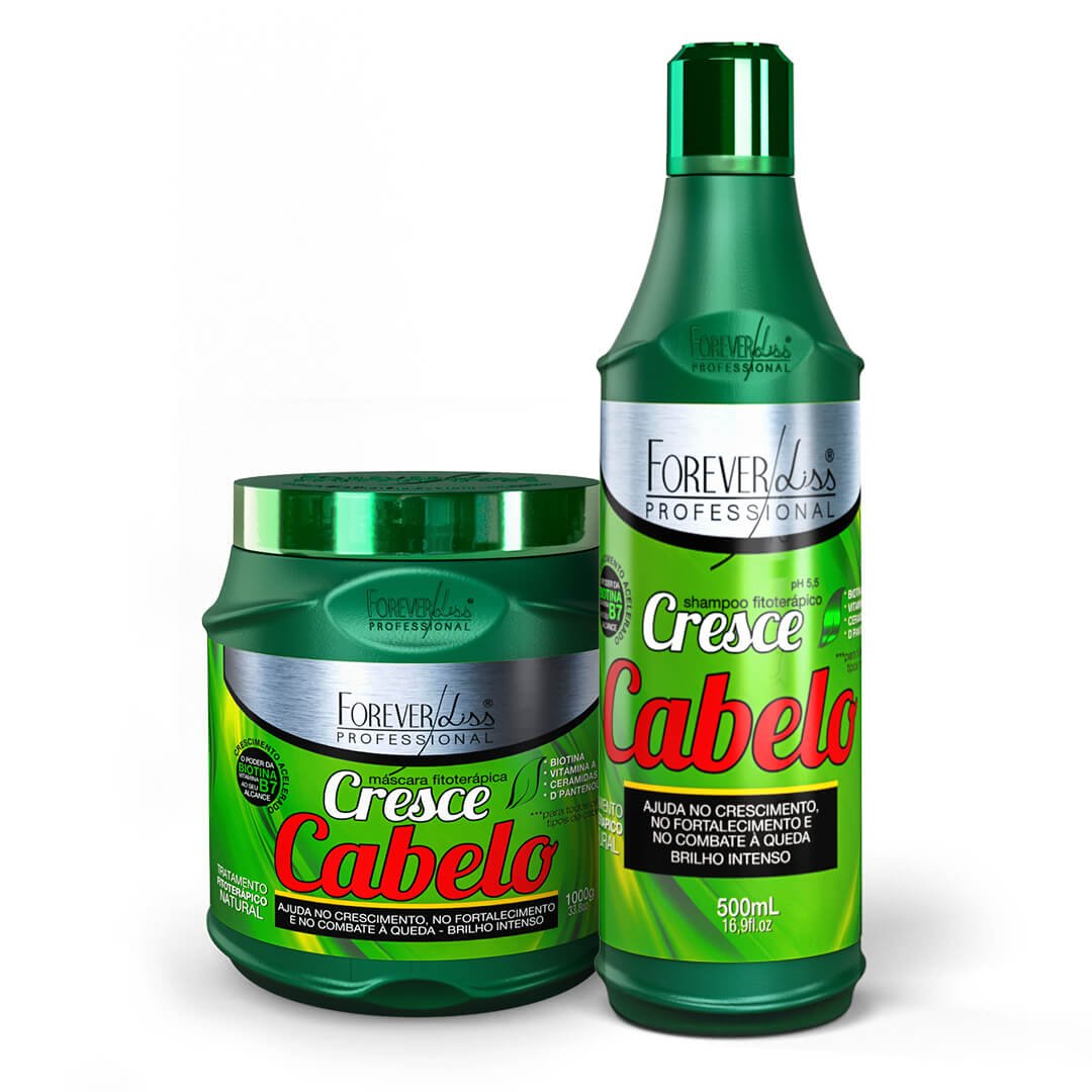 Kit Cresce Cabelo Crescimento Acelerado Profissional Forever Liss ÚNICO 1