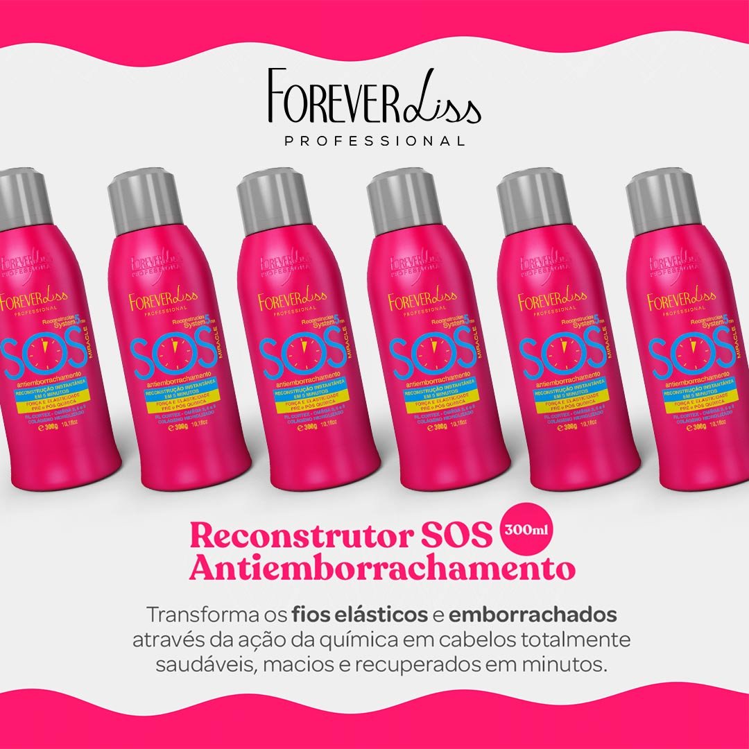 Kit 2 Sos Antiemborrachamento 300ml Forever Liss ÚNICO 4