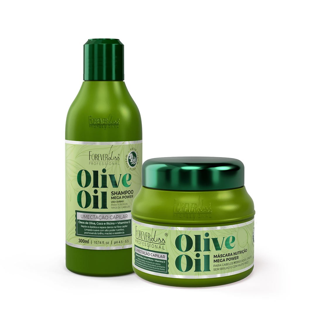 Kit Olive Oil Shampoo 300Ml E Máscara 250G Forever Liss ÚNICO 1