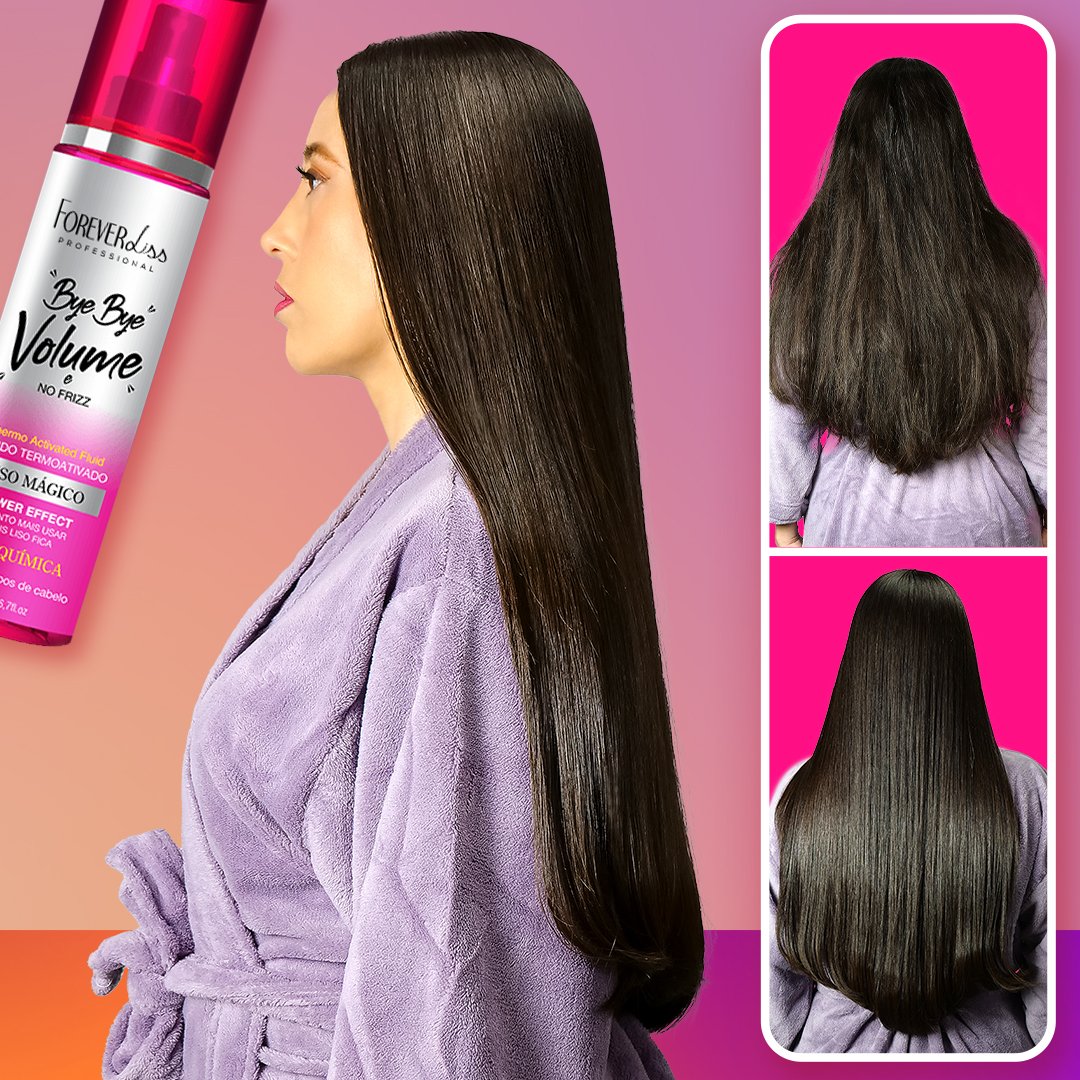Kit Desmaia Cabelo e Bye Bye Volume Forever Liss ÚNICO 3