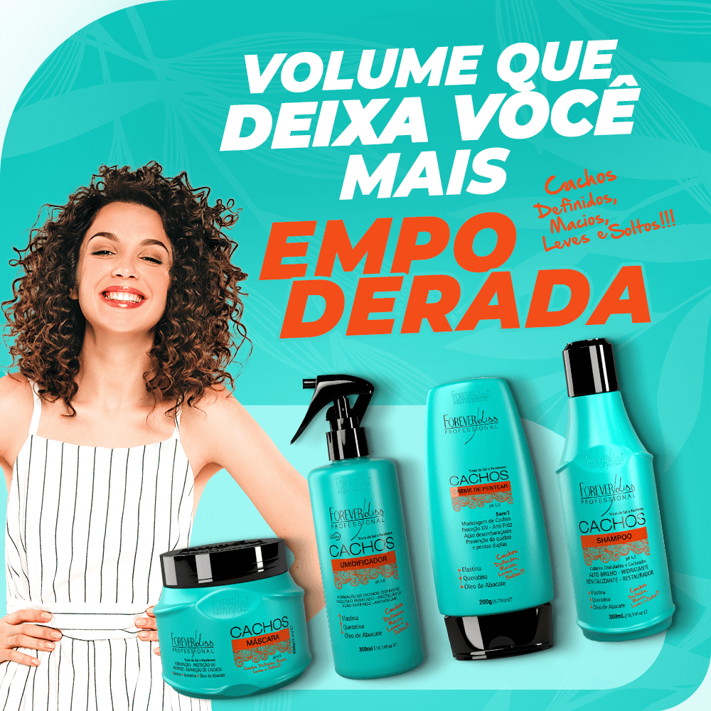 Kit Formador E Manutenção Dos Cachos Forever Liss ÚNICO 5