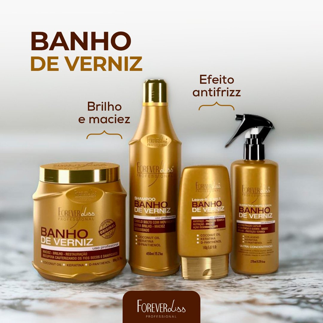 Kit Banho De Verniz Extremo Profissional Forever Liss ÚNICO 3