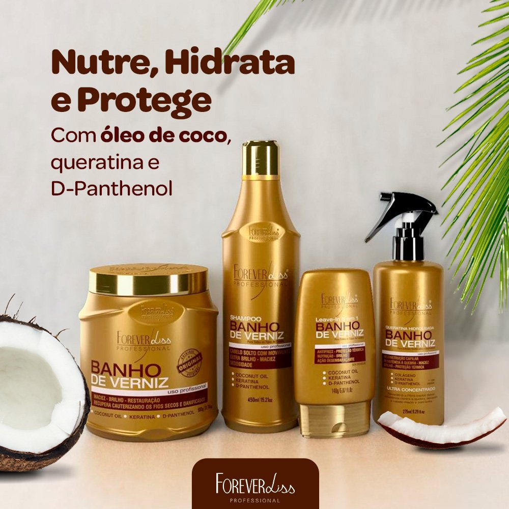 Kit Banho De Verniz Extremo Profissional Forever Liss ÚNICO 4