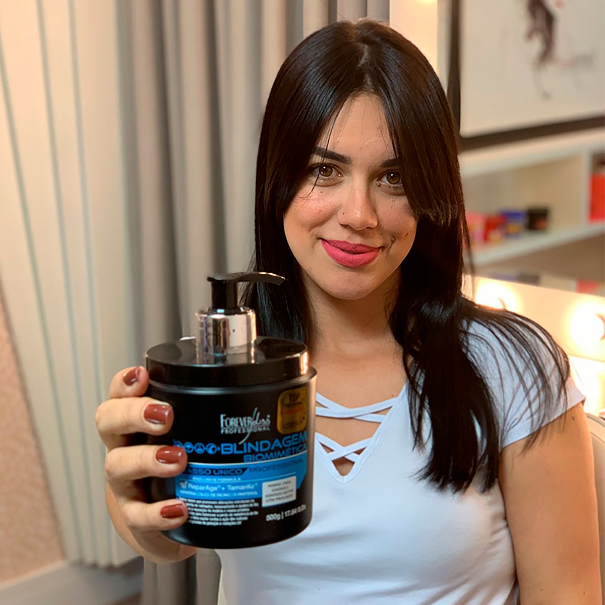 Kit Shampoo e Máscara Blindagem Capilar Forever Liss ÚNICO 3