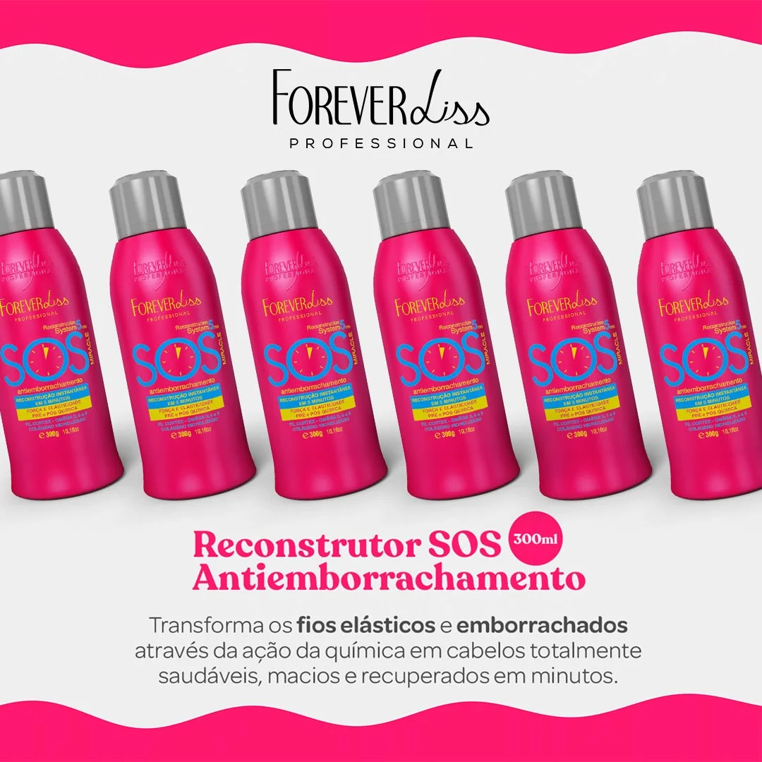 Reconstrutor Sos Antiemborrachamento Forever Liss 300ml 300ml 5