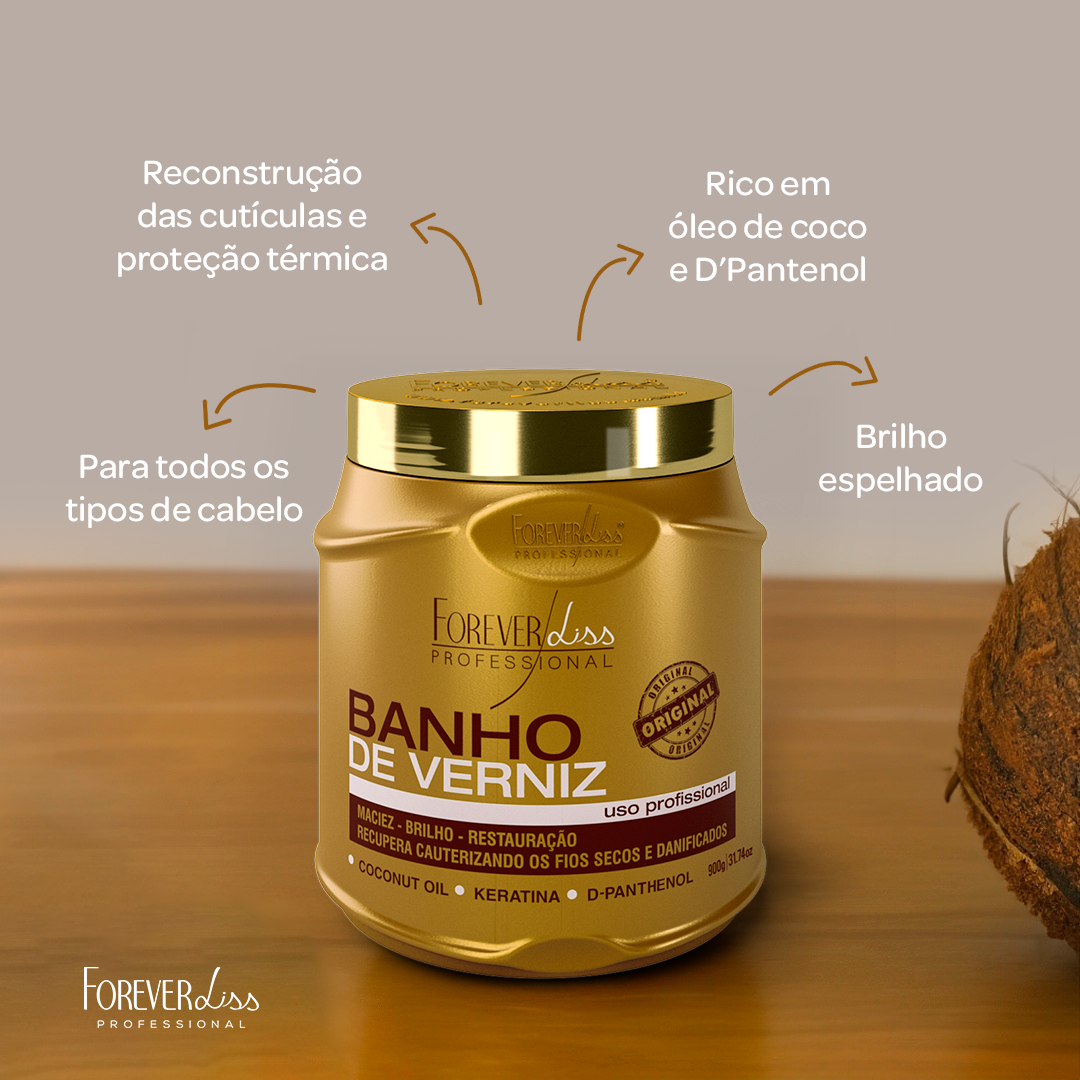 Máscara Banho De Verniz Forever Liss 1Kg 1Kg 2