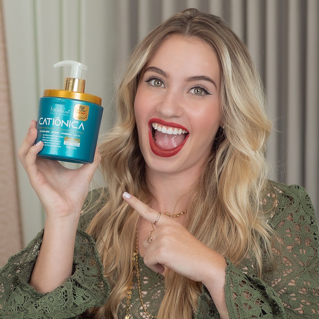 Combo com 2 Máscara Catiônica Forever Liss 450g ÚNICO 2