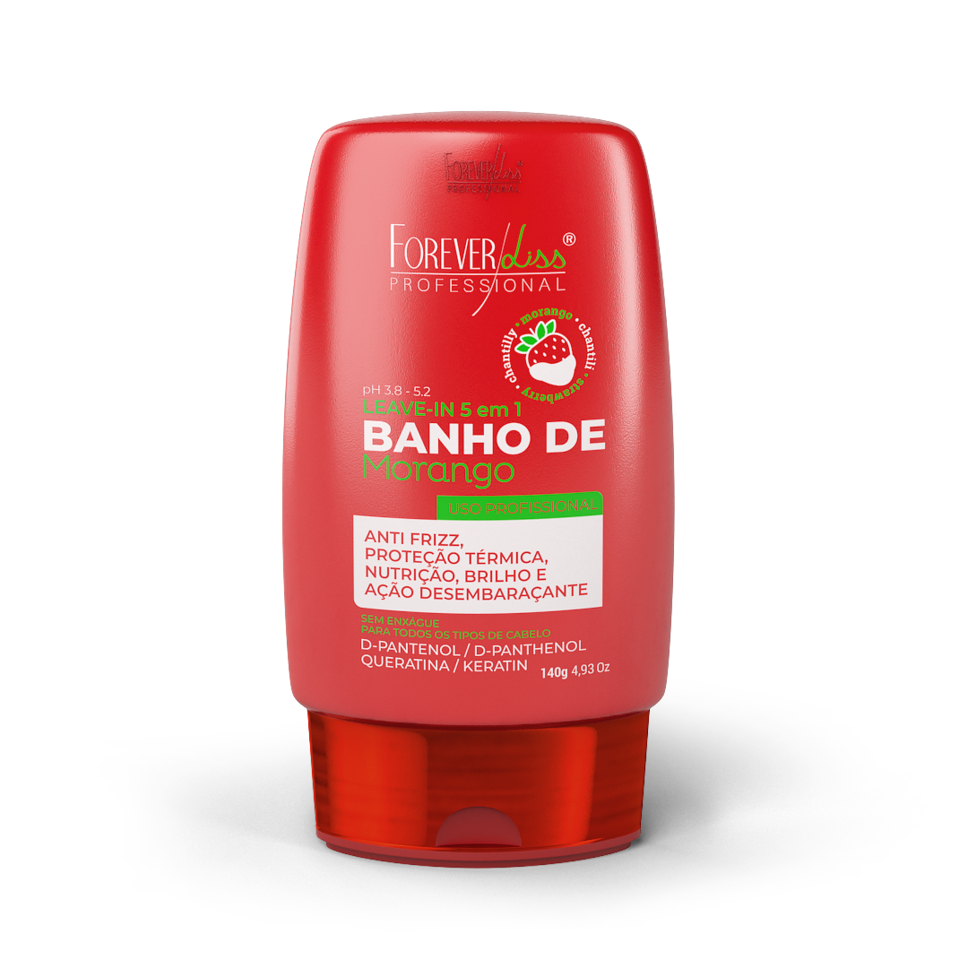 Leave-In Banho De Verniz Morango Forever Liss 140G