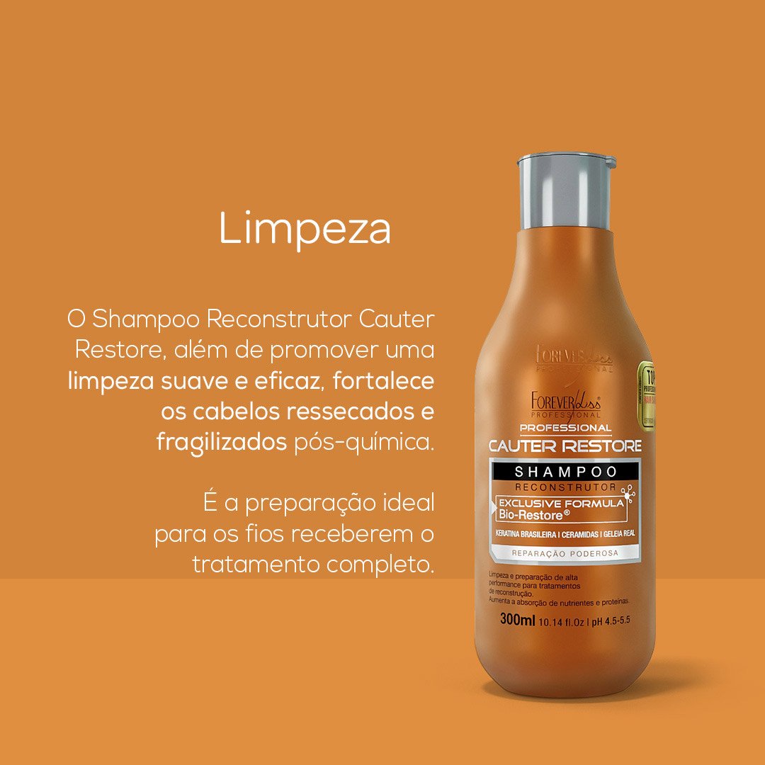 Shampoo Cauterização Forever Liss 300ml 300ml 2