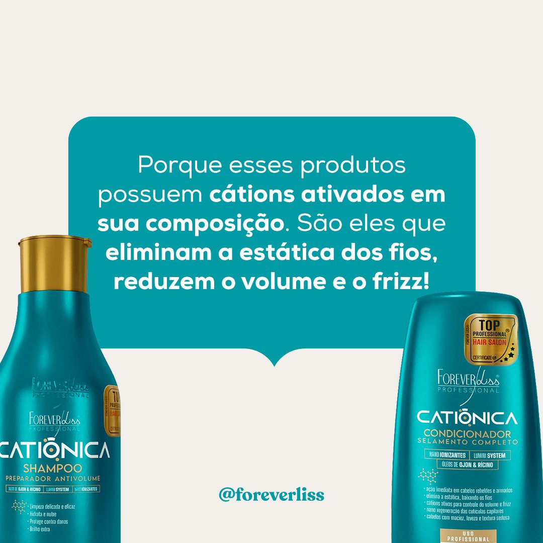 Condicionador Catiônica Forever Liss 200g 200g 3