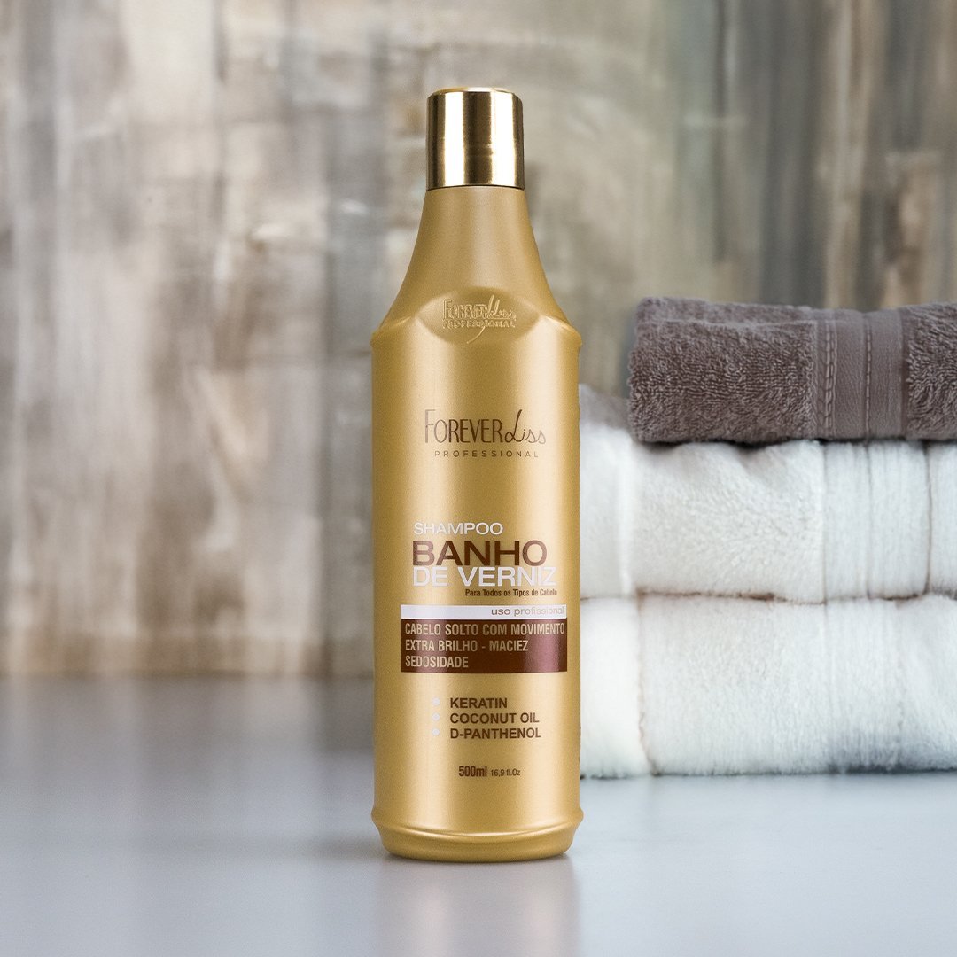 Shampoo Banho De Verniz Forever Liss 500ml 500ml 3