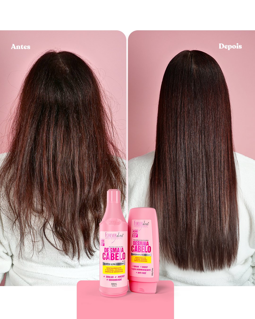 Kit Desmaia Cabelo Completo Forever Liss ÚNICO 3