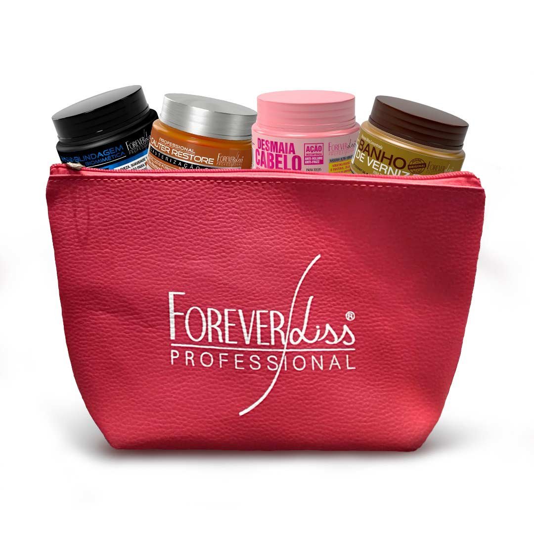 Necessaire Recheada Com 4 Mini Máscaras Forever Liss - Mkt