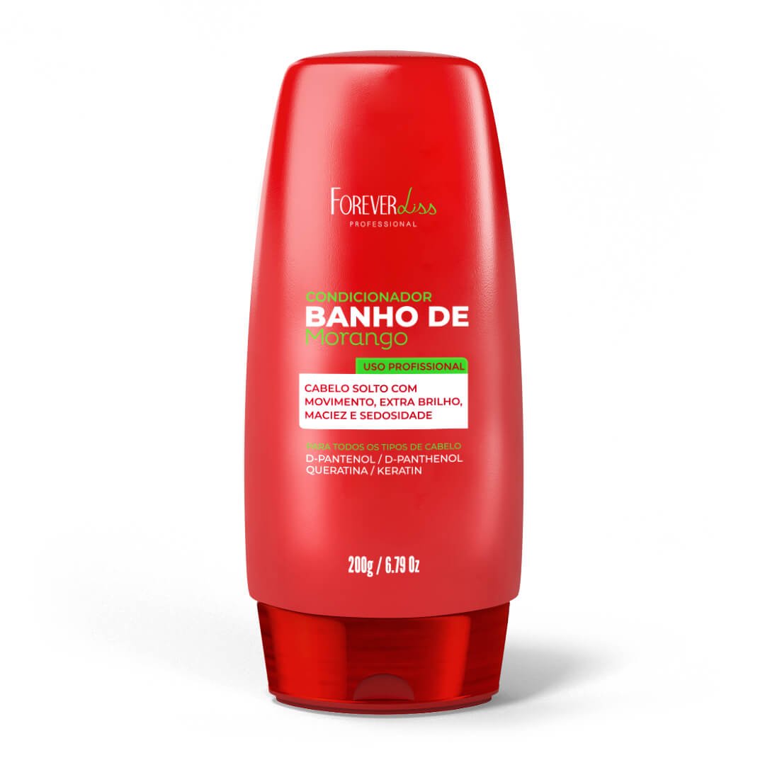 Condicionador Banho de Verniz Morango Forever Liss 200g ÚNICO 1