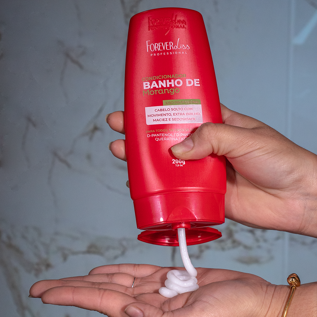 Condicionador Banho de Verniz Morango Forever Liss 200g 200g 2