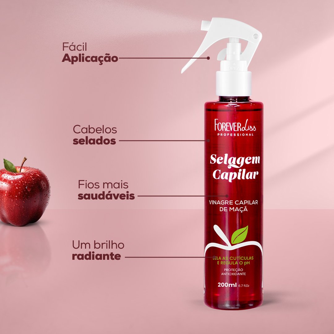 Vinagre Capilar de Maçã Forever Liss 200ml 200ml 3