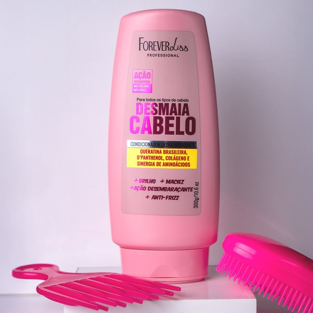 Kit Shampoo e Condicionador Desmaia Cabelo Forever Liss ÚNICO 4