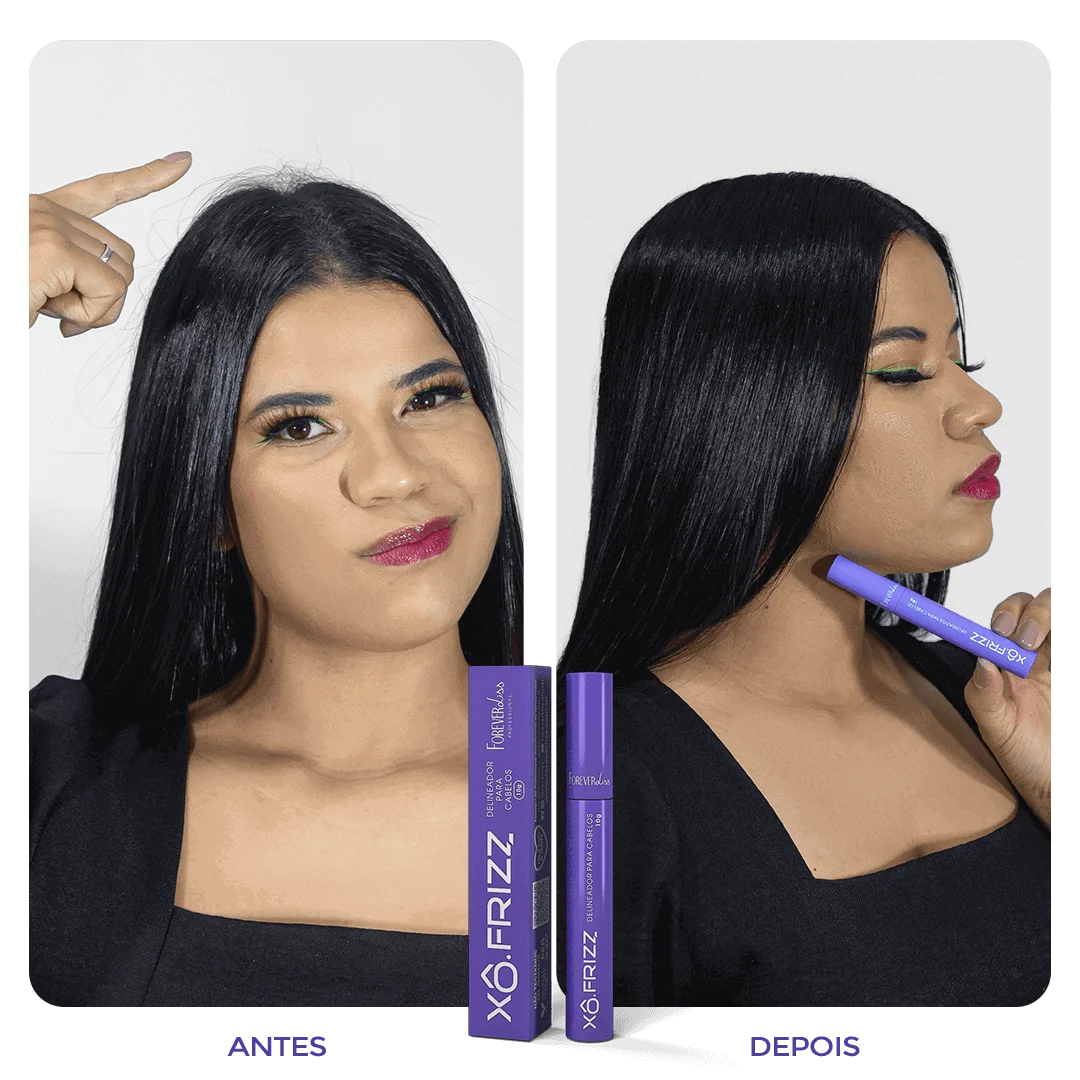 Kit Magia de Unicórnio e Modelador Xô Frizz Forever Liss ÚNICO 4
