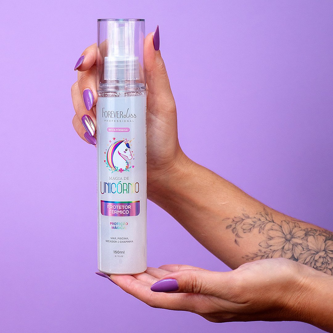 Combo Protetor Térmico Magia de Unicórnio Forever Liss 150ml ÚNICO 4