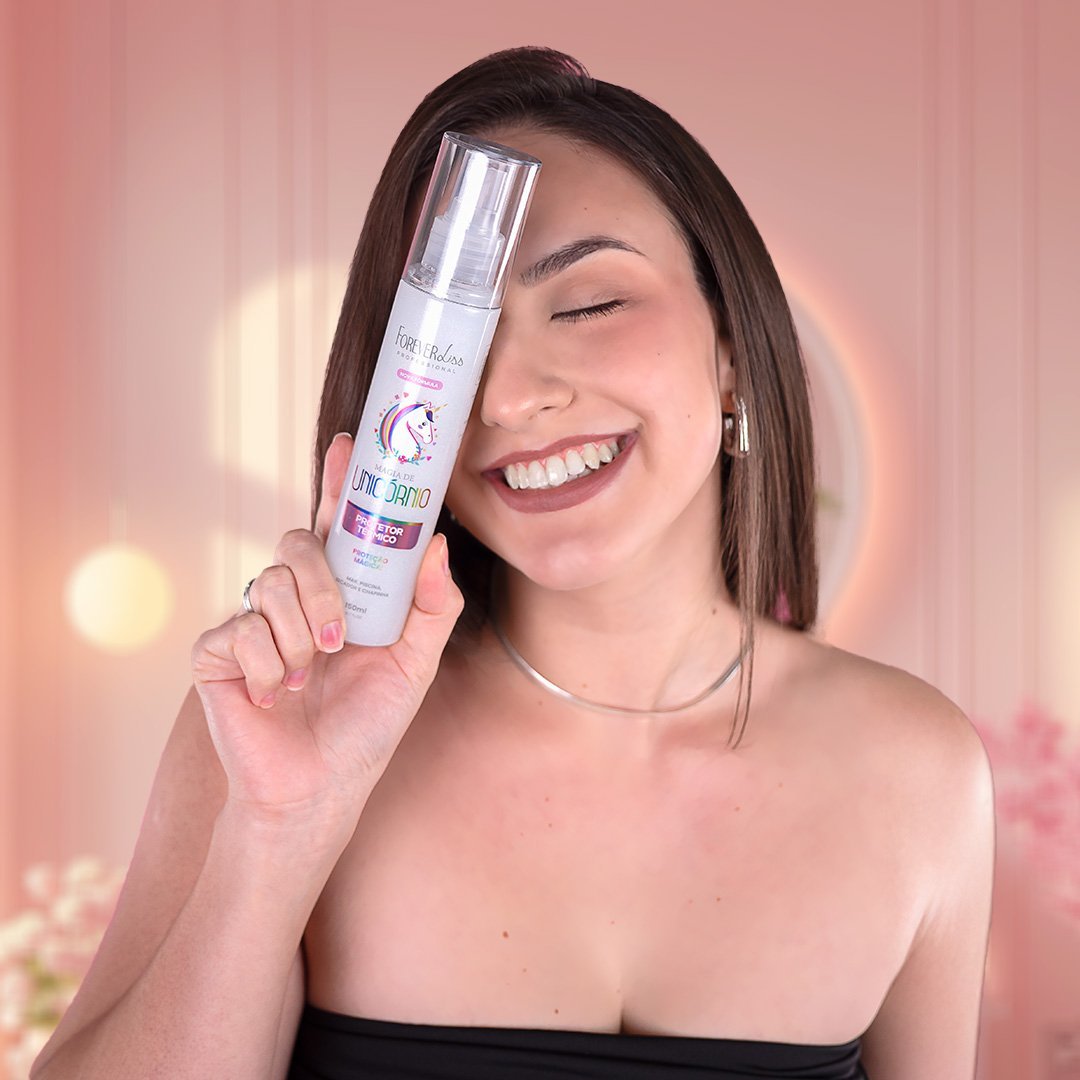 Combo Protetor Térmico Magia de Unicórnio Forever Liss 150ml ÚNICO 5