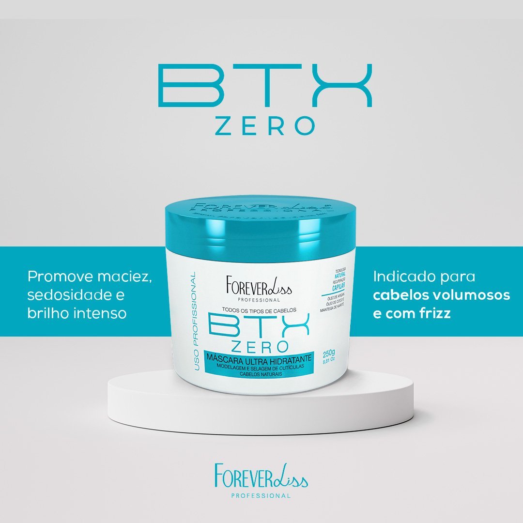 Kit Máscara Volume Zero 250G Com Reconstrutor Sos Forever Liss ÚNICO 3