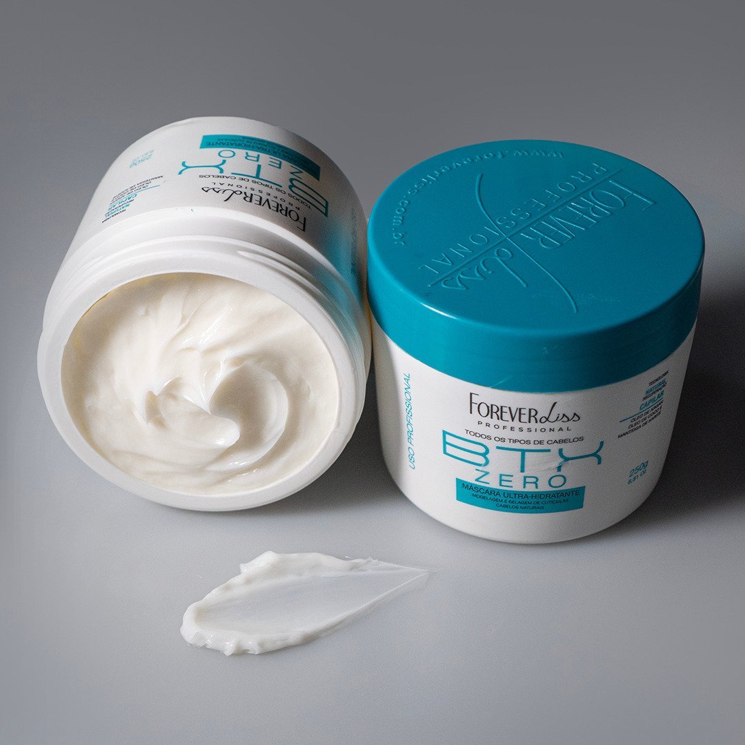 Kit Máscara Volume Zero 250G Com Reconstrutor Sos Forever Liss ÚNICO 4