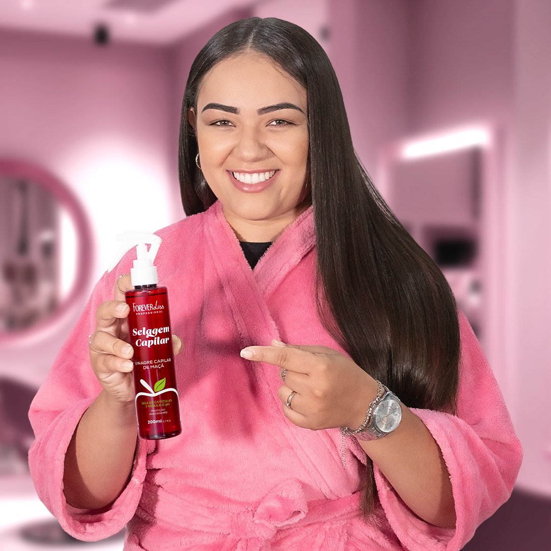 Kit Vinagre Capilar Com Tônico Cresce Cabelo Forever Liss ÚNICO 2