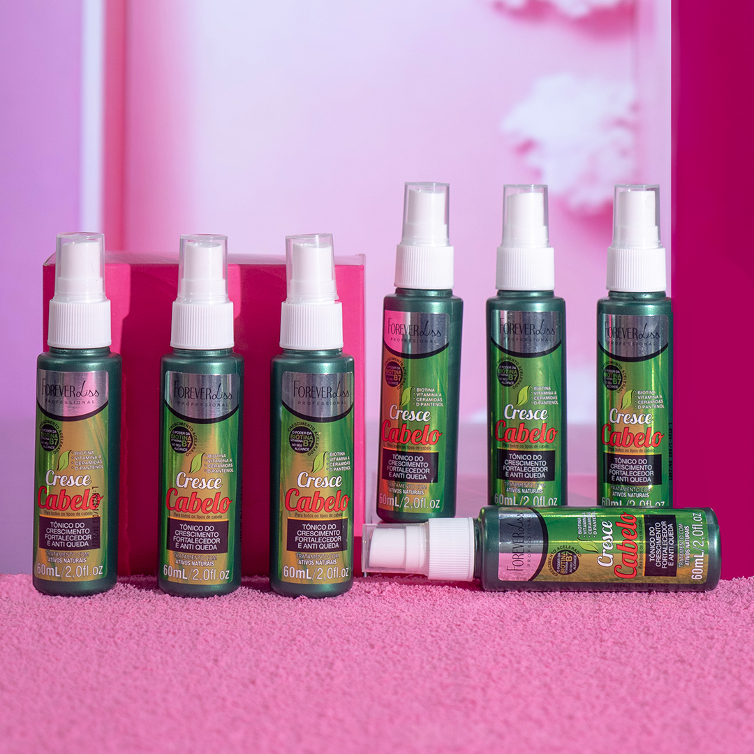 Kit Vinagre Capilar Com Tônico Cresce Cabelo Forever Liss ÚNICO 6