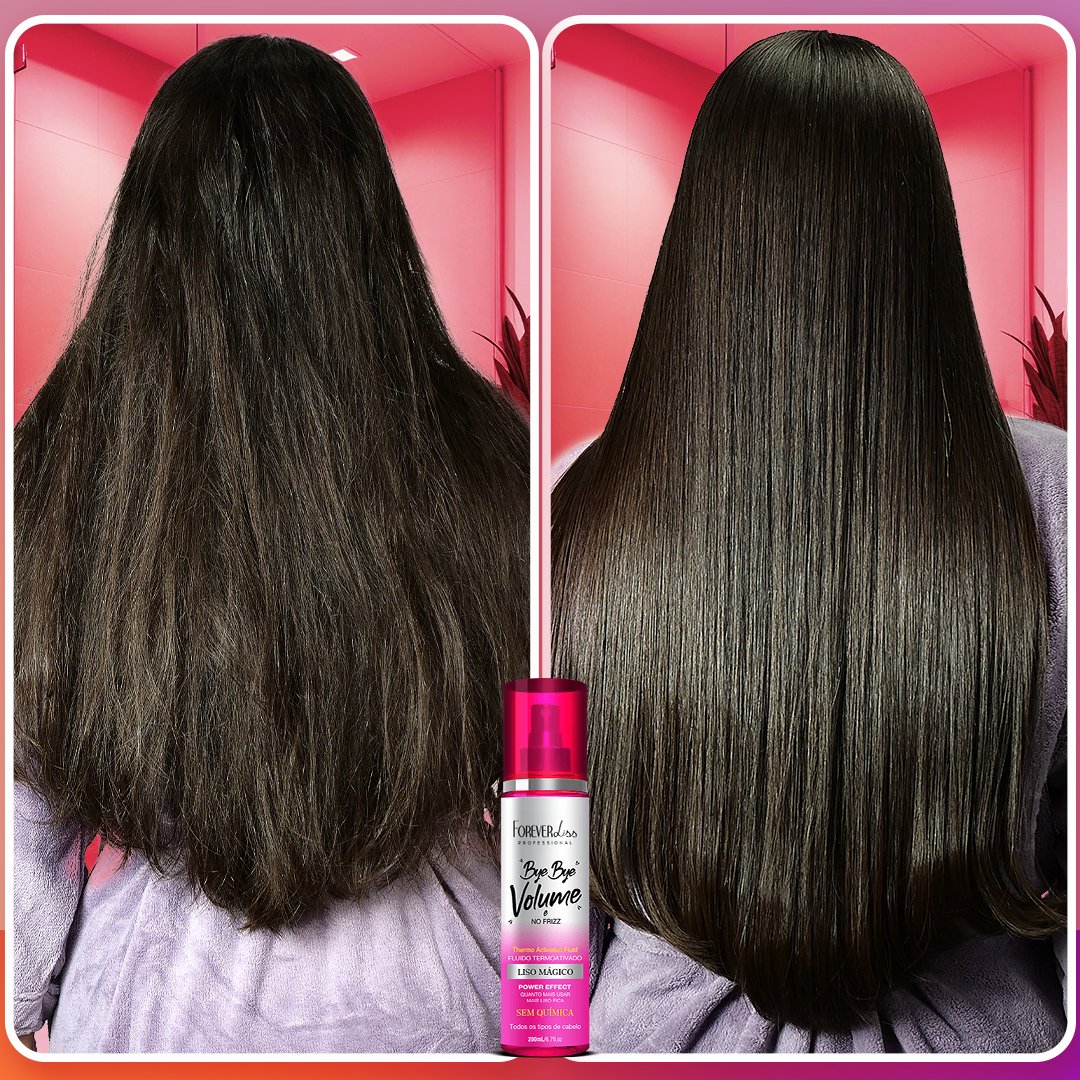 Kit Desmaia Cabelo 350g Com Bye Bye Volume Forever Liss ÚNICO 2