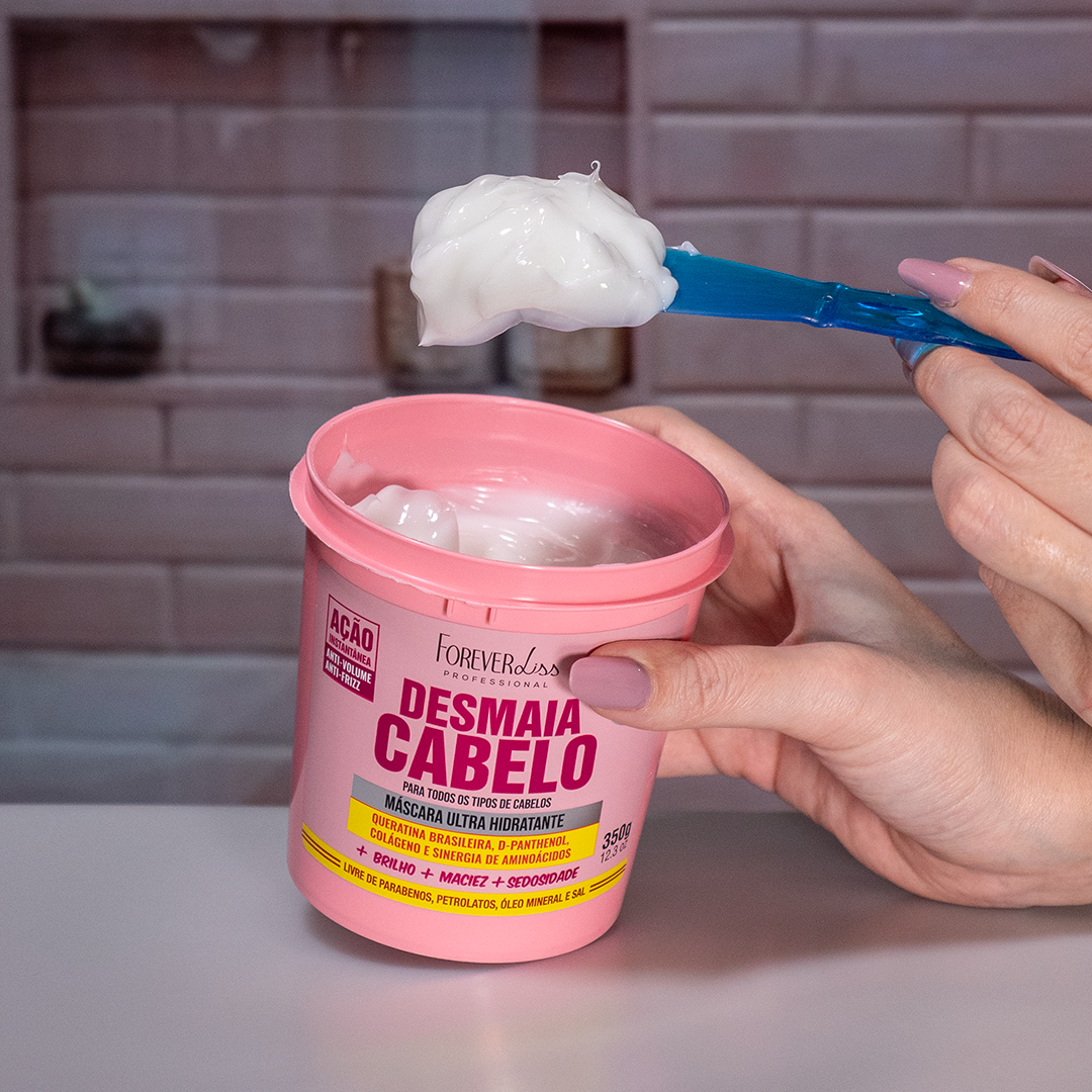 Kit Desmaia Cabelo 350g Com Bye Bye Volume Forever Liss ÚNICO 6