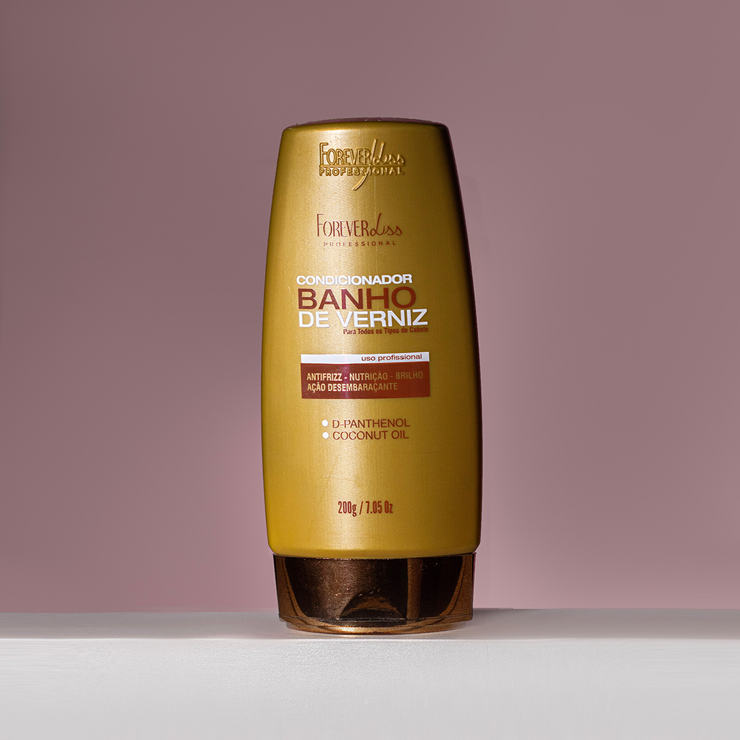 Kit Banho De Verniz Com Shampoo E Condicionador Forever Liss ÚNICO 4