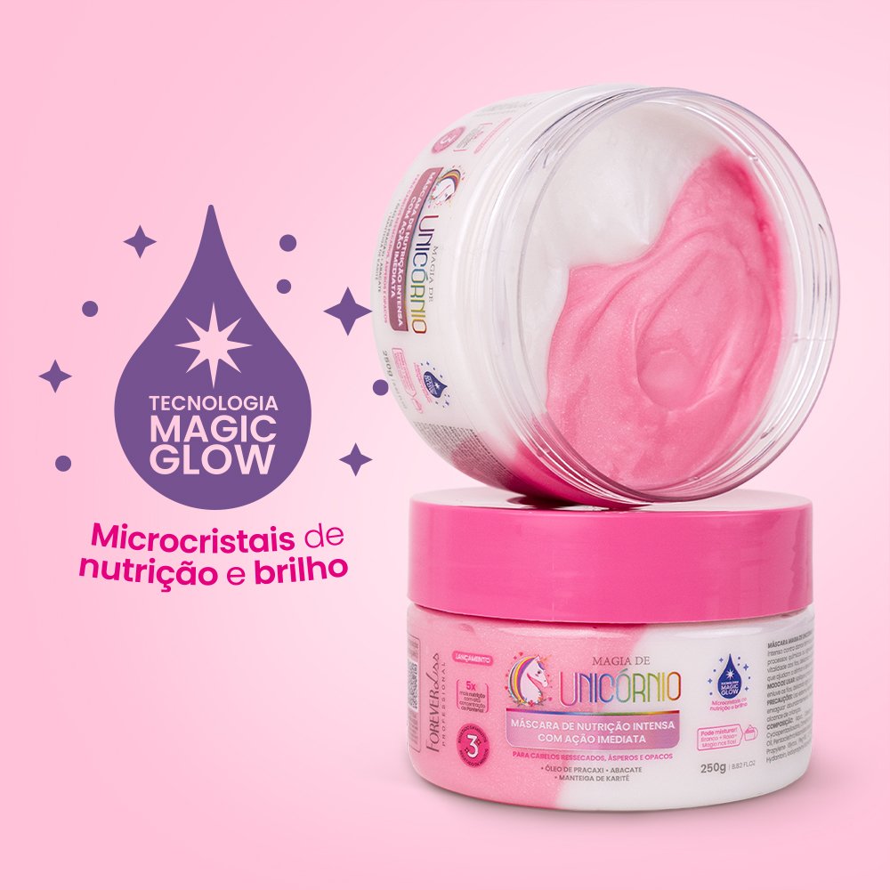 Combo Máscara Magia de Unicórnio GANHE Mini Protetor Térmico Forever Liss ÚNICO 5