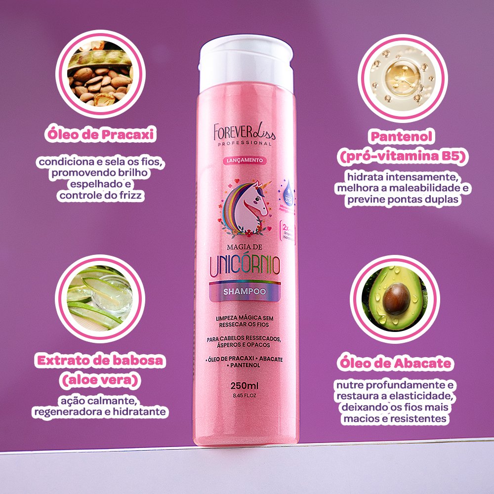 Shampoo Magia De Unicórnio Forever Liss 250ml 250ml 2