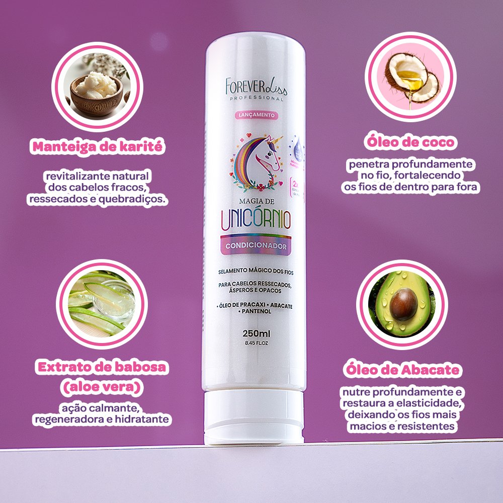 Condicionador Magia De UnicórnioForever Liss 250g 250g 2