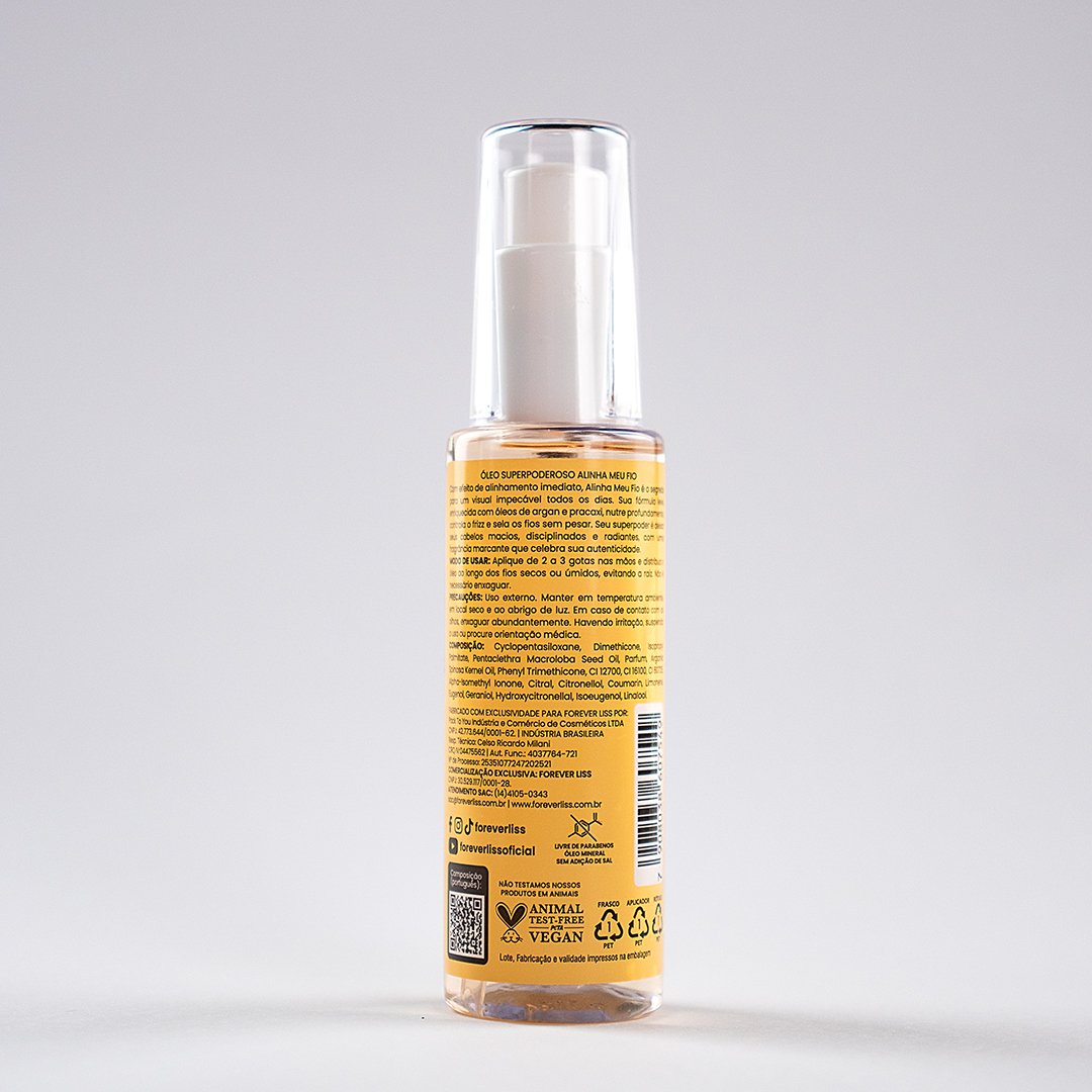 Óleo Capilar Superpoderoso Alinha Meu Fio Forever Liss 60ml 60ml 7